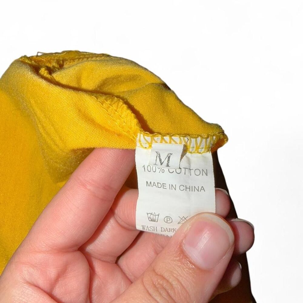 Women's Yellow Crop-top - Picture 5 of 5